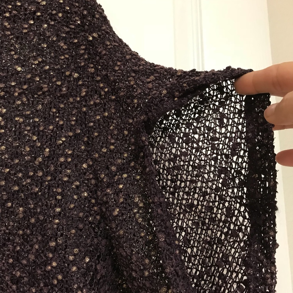 Annalee & Hope Aubergine & Gold batwing top - Picture 3 of 7
